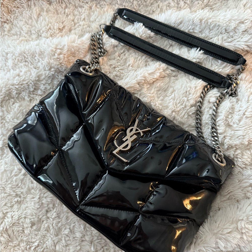 Yves Saint Laurent Black Quilted Shoulder Bag